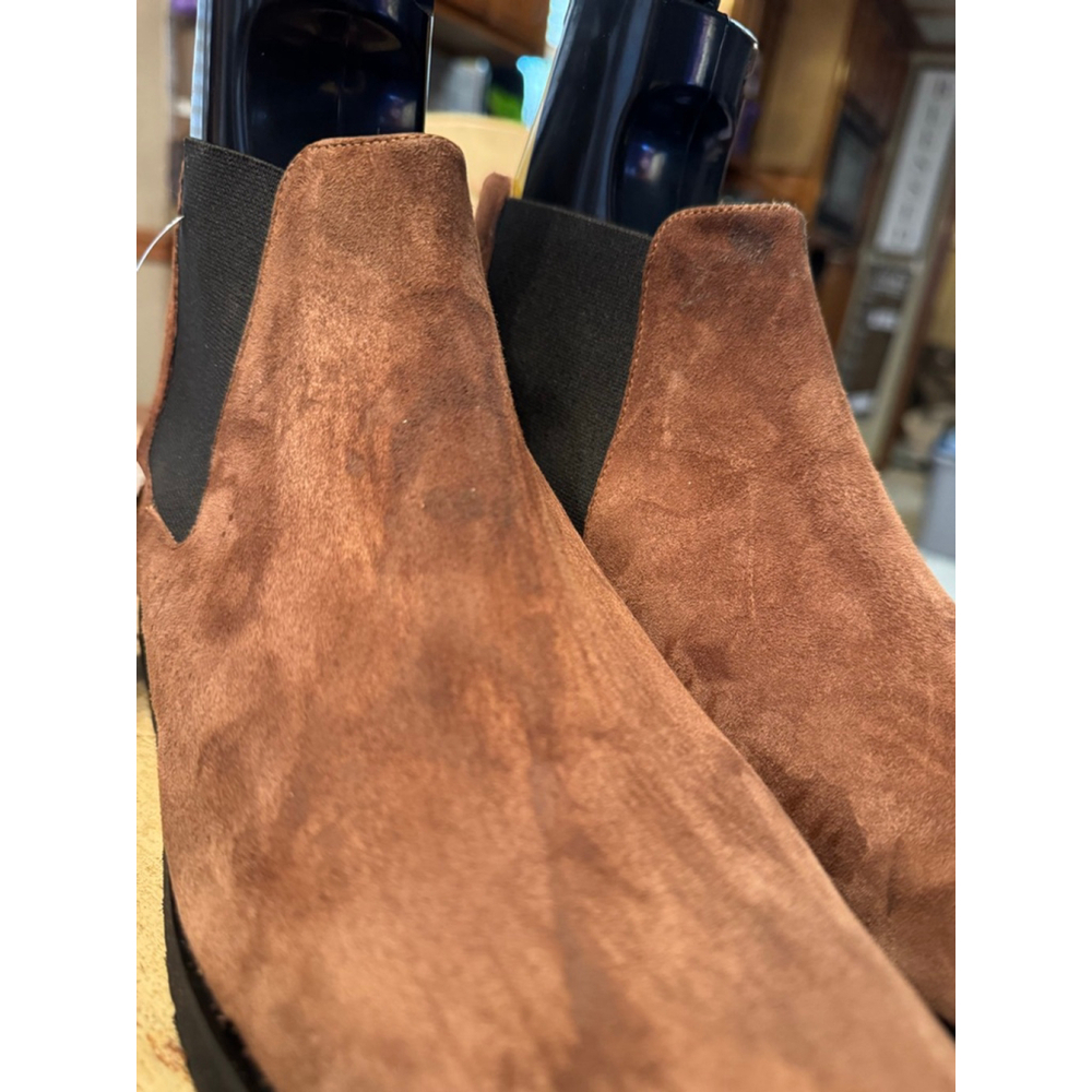AMALFI | NWT Brown Suede Ankle Boots & Booties Size 12.5 - Picture 4 of 9